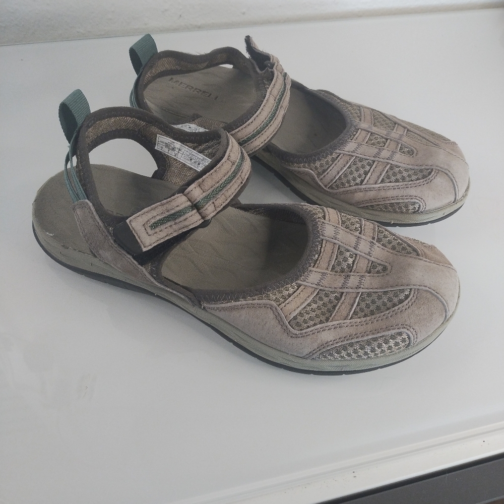 Merrell Women's j0337407 Wrap Q2 Athletic Travel Hiking Sandal size 7 us